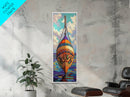 Buoy, Ocean, Nautical, Decorative, Framed Canvas Print whimsical nautical buoy painting coastal boho wall art beach house bathroom decor