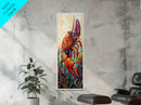 Lobster, Vibrant, Bold, Sea, Framed Canvas Print, seafood kitchen art, tropical home decor, coastal dining room, whimsical ocean painting