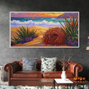Nest Ocean, Beach, Nature, Framed Canvas Print, Desert beach art, boho coastal nature scene, calming fall tones, living room wall decor