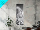 Ocean Wave, Splash Art, Dramatic Sea, Framed Canvas Print, Surfer Gift, Beach House Decor, Dynamic Water Scene, Nature Photography
