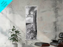 Trail Marker, Countryside Path, Rustic Journey, Canvas Print, Outdoor Adventure Wall Art, Neutral Fall Decor, Minimalist Hallway Art