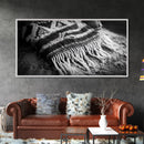 Woven Fringe Detail, Boho Textile Art, Fiber Wall Tapestry, Earthy Home Decor, Canvas Print, Bedroom Wall Art, Bohemian Style Accent