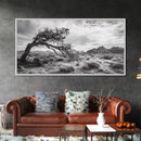 Twisted Tree, Desert Landscape, Surreal Nature, Canvas Print, Rustic Western Decor, Living Room Wall Art, Moody Earth Tones, Fall Aesthetic