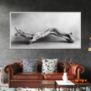 Driftwood Sculpture, Organic Modern Art, Natural Wood Texture, Neutral Decor, Framed Canvas Print, Bedroom or Living Room Wall Art