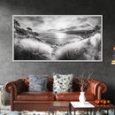Coastal Bluff Sunset, Seaside Horizon View, Beach Landscape Scene, Serene Decor, Canvas Print, Living Room or Hallway Wall Art