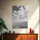 Open Sky, Serene Plains, Summer Day, Canvas Print, minimalist landscape art, farmhouse decor, bedroom wall art, neutral tones