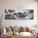 Windswept Dune Trail, Dramatic Sky, Nature Path, Beach Landscape, Framed Canvas Print, Rustic Wall Art, Fall Decor, Bedroom Art, Boho Vibes