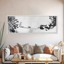 Snow Trees, Dreamy White, Winter Fantasy, Canvas Print, surreal landscape art, fantasy winter decor, magical room aesthetic, Christmas wall art