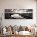 Serene River, Marsh Landscape, Calm Waters, Tranquil Nature, Framed Canvas Print, Minimalist Decor, Entryway Art, Fall Home Vibes