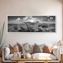 Sunset Sea, Magic Carpet, Ocean Ritual, Ethereal Coastal, Framed Canvas Print, Boho Wall Art, Living Room Decor, Surreal Beach Photography
