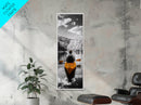 Kayak Lake View, Nature Escape, Autumn Waters, Calm Journey, Framed Canvas Print, Adventure Wall Art, Cabin Decor, Minimalist Landscape