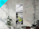 Lily Pads, Serene Pond, Nature Reflection, Framed Canvas Print, Minimalist Landscape Art, Bathroom Wall Art, Tranquil Modern Decor