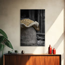 Golden Grain, Rustic Farmhouse, Harvest Decor, Canvas Print, Country Kitchen Wall Art, Autumn Home Accent, Neutral Tones, Rustic Style