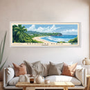 Bathsheba Beach, Barbados Panoramic Print, Vacation Gift, Barbados Wall Art, Beach Painting, Beach Decor, Beach Or Lakehouse Art