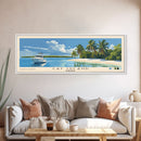 Cat Island, Bahamas Panoramic Beach Print, Vacation Gift, Bahamas Wall Art, Beach Painting, Beach Decor, Beach Painting