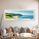 Pentle Bay, United Kingdom Panoramic Print, Vacation Gift, United Kingdom Wall Art, Vacation Wall Art, Vacatation Memories, Beach Decor, Beach Or Lakehouse Art