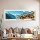 Pimentel, Peru Panoramic Print, Vacation Gift, Peru Wall Art, Beach Painting, Beach Decor, Large Wall Art, Wood Frame Art