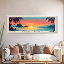 Sunset Beach, Thailand Panoramic Beach Print, Vacation Gift, Thailand Wall Art, Beach Painting, Beach Decor, Beach Painting