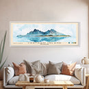 Chatham Island, New Zealand Watercolor Print, Vacation Gift, New Zealand Wall Art, Beach Painting, Beach Decor, Large Wall Art, Wood Frame Art