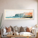 Easter Island, Chile Watercolor Beach Print, Vacation Gift, Chile Wall Art, Beach Painting, Beach Decor, Beach Painting