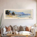 Karasu Beach, Turkey Watercolor Print, Vacation Gift, Turkey Wall Art, Beach Painting, Beach Decor, Large Wall Art, Wood Frame Art