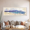 Kogal Bay Beach, South Africa Watercolor Print, Vacation Gift, South Africa Wall Art, Beach Painting, Beach Decor, Large Wall Art, Wood Frame Art