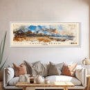 Lagoon Beach, Cambodia Watercolor Print, Vacation Gift, Cambodia Wall Art, Beach Painting, Beach Decor, Large Wall Art, Wood Frame Art