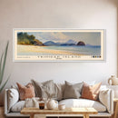 Trinidad Island, Brazil Watercolor Print, Vacation Gift, Brazil Wall Art, Beach Painting, Beach Decor, Large Wall Art, Wood Frame Art