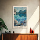 Blue Lagoon, Malasyia Watercolor Beach Print, Vacation Gift, Malasyia Wall Art, Beach Painting, Beach Decor, Beach Painting