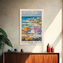 Eleuthera Island, Bahamas Watercolor Print, Vacation Gift, Bahamas Wall Art, Beach Painting, Beach Decor, Large Wall Art, Wood Frame Art