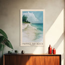 Mammee Bay Beach, Jamaica Watercolor Beach Print, Vacation Gift, Jamaica Wall Art, Framed Canvas Print, Framed Beach Painting