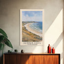 Sennen Cove, United Kingdom Watercolor Beach Print, Vacation Gift, United Kingdom Wall Art, Beach Painting, Beach Decor, Beach Painting