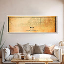 Panoramic Mesa Arizona United States map print poster or Framed canvas | United States road map print poster canvas, distressed map art