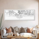 Panoramic Chesapeake City Map, Virginia Art, Map Print, Minimalist Wall Art, Canvas Art, Housewarming Gift, Street Map Art, Closing Gift
