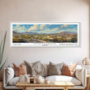 Scottsdale Arizona Travel Poster, Framed Canvas Print, Wall Art, Home Decor, Travel Gift, Living Room Art, Retro Style Art, Office Decor