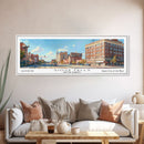 Sioux Falls South Carolina Travel Poster, Framed Canvas Print, Office Art, Wall Hanging, Travel Gift, Living Room Art, Vintage Style