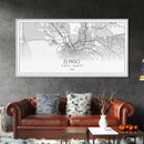 El Paso Street Map, Texas Map, Map Art, Minimalist Art, Wall Art, Canvas Art, Dorm Room Décor, Unique Room Décor, Father Gift, Prints