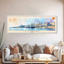 A Coruńa Spain Travel Art, City Art, Framed Canvas Print or Metal Wall Art, Europe Travel Poster, Panoramic Wall Art, Extra Wide Wall Art