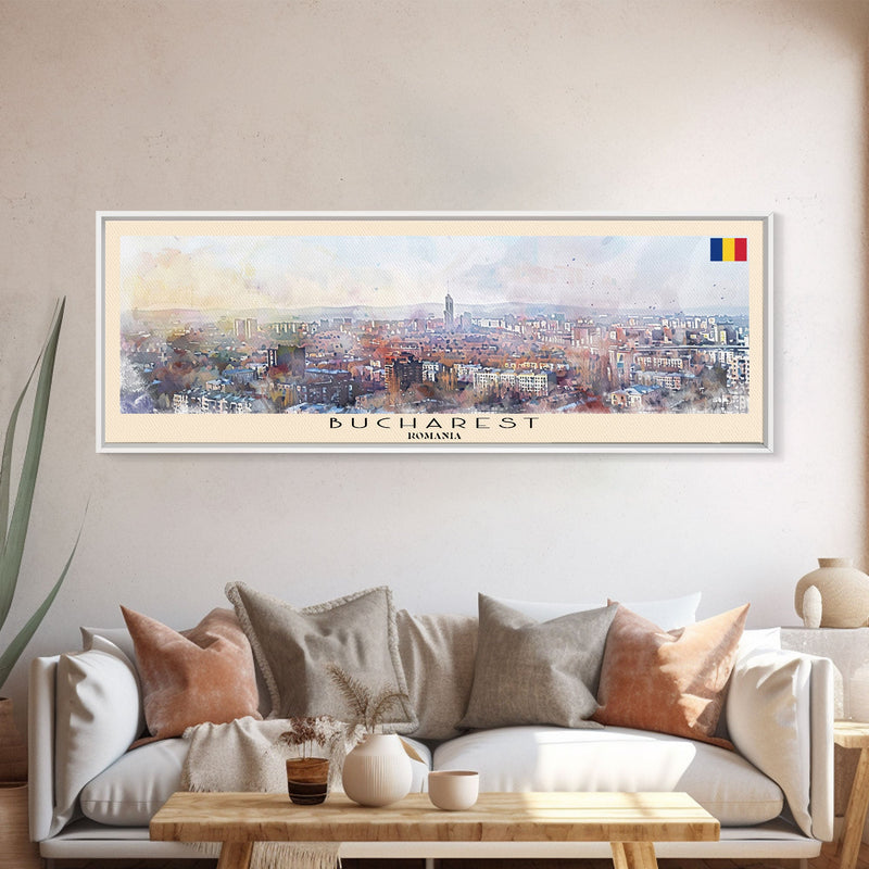 Bryansk Russia Wall Art, Panoramic Travel Poster, Panoramic Framed Canvas Print, City Wall Art, Wall Hanging Home Decor, Travel Art