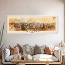 Vastras Sweden Travel Print Wall Art, Panoramic City Art, Travel Art, Wall Decor, Vacation Gift, Framed Canvas Print Or Metal Art