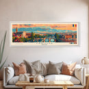 Craiova Romania Travel Print Wall Art, Panoramic City Art, Travel Art, Wall Decor, Vacation Gift, Framed Canvas Print Or Metal Art