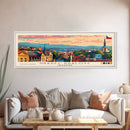 Hradec Czech Republic Travel Art, City Art, Framed Canvas Print or Metal Wall Art, Europe Travel Poster, Panoramic Wall Art, Extra Wide Wall Art