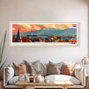 Kaposvar Hungary Travel Print Wall Art, Panoramic City Art, Travel Art, Wall Decor, Vacation Gift, Framed Canvas Print Or Metal Art