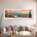 Pozarevac Serbia Travel Print Wall Art, Panoramic City Art, Travel Art, Wall Decor, Vacation Gift, Framed Canvas Print Or Metal Art