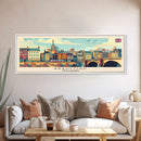 Bradford United Kingdom Travel Print Wall Art, Panoramic City Art, Travel Art, Wall Decor, Vacation Gift, Framed Canvas Print Or Metal Art