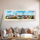 Oryol Russia Wall Art, Panoramic Travel Poster, Panoramic Framed Canvas Print, City Wall Art, Wall Hanging Home Decor, Travel Art