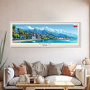 Sochi Russia Panoramic Travel Poster, Framed Canvas Print or Metal Wall Art, Travel Art, Home Decor, Panoramic Painting, Midcentury Art