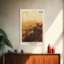 Parma Italy Travel Poster Framed Canvas Print, Watercolor Painting, Scenic Wall Art, Home Decor, Italian Architecture, Modern Art