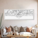 Panoramic Fort Worth City Map, Texas Art, Map Print, Minimalist Wall Art, Canvas Art, Housewarming Gift, Street Map Art, Closing Gift