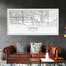 Glendale City Map, Arizona Map, Map Art, Minimalist Art, Wall Art, Canvas Art, Cabin Wall Décor, Entryway Décor,  Room Décor, Gifts For Her